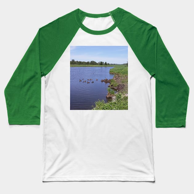 Ducks & Loons in Nature Baseball T-Shirt by IanWylie87